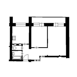 2-к квартира, вторичка, 53м2, 5/9 этаж