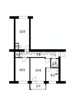 3-к квартира, вторичка, 56м2, 4/5 этаж