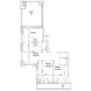 2-к квартира, вторичка, 65м2, 21/21 этаж