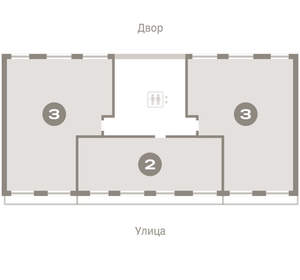 2-к квартира, вторичка, 75м2, 8/12 этаж
