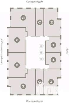 1-к квартира, вторичка, 61м2, 13/23 этаж