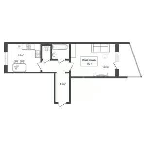 1-к квартира, вторичка, 37м2, 7/10 этаж