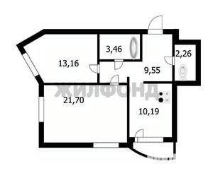 2-к квартира, сданный дом, 60м2, 18/27 этаж