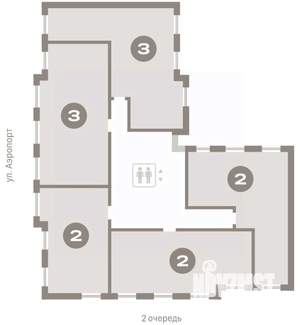 2-к квартира, вторичка, 77м2, 8/9 этаж