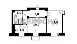 2-к квартира, вторичка, 60м2, 3/5 этаж