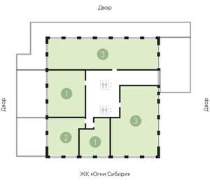 3-к квартира, сданный дом, 341м2, 3/16 этаж
