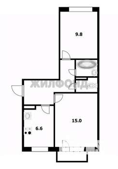 2-к квартира, вторичка, 44м2, 2/5 этаж