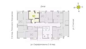 Студия квартира, строящийся дом, 30м2, 5/25 этаж