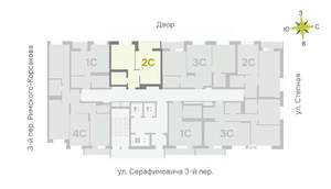 2-к квартира, вторичка, 40м2, 14/25 этаж