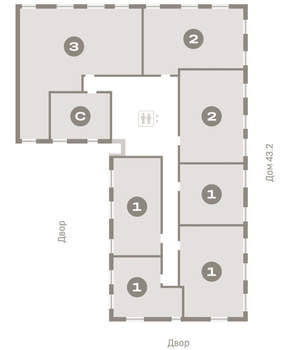 3-к квартира, вторичка, 123м2, 7/17 этаж