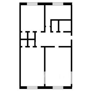3-к квартира, вторичка, 60м2, 1/5 этаж