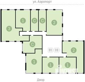 2-к квартира, вторичка, 105м2, 6/18 этаж