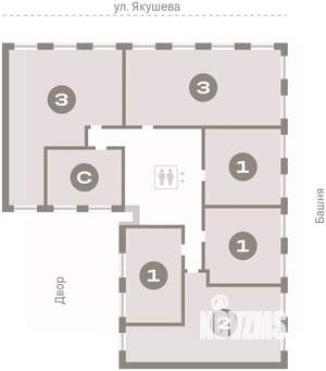 2-к квартира, вторичка, 69м2, 7/11 этаж