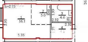 1-к квартира, вторичка, 33м2, 4/17 этаж