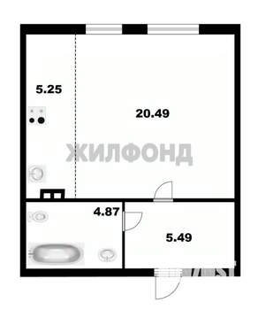 1-к квартира, вторичка, 36м2, 2/17 этаж