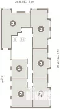 2-к квартира, вторичка, 60м2, 10/12 этаж