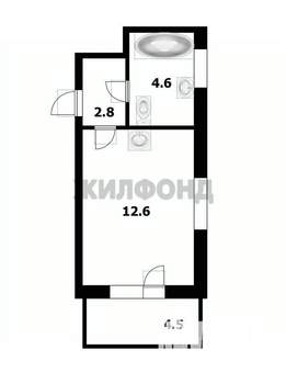 1-к квартира, вторичка, 22м2, 5/28 этаж