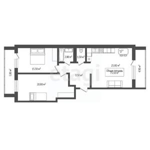 3-к квартира, вторичка, 84м2, 3/3 этаж