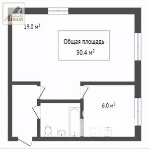 1-к квартира, вторичка, 30м2, 1/5 этаж