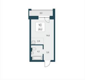Студия квартира, вторичка, 28м2, 3/23 этаж