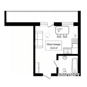 Студия квартира, вторичка, 26м2, 14/23 этаж