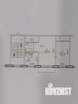 2-к квартира, вторичка, 46м2, 4/5 этаж