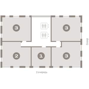 2-к квартира, вторичка, 74м2, 13/14 этаж