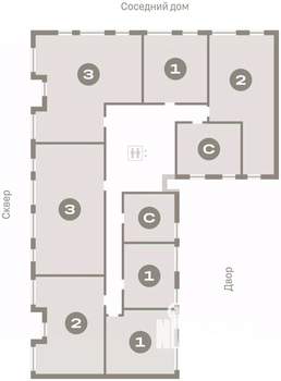 1-к квартира, вторичка, 46м2, 6/8 этаж