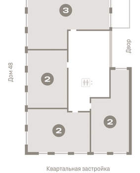 2-к квартира, вторичка, 79м2, 1/15 этаж