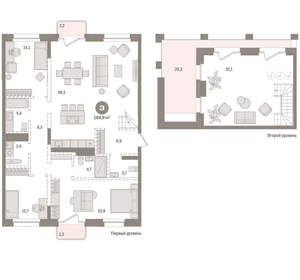 3-к квартира, вторичка, 190м2, 10/11 этаж