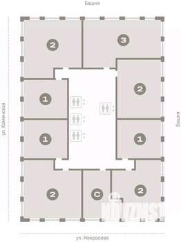 2-к квартира, вторичка, 85м2, 13/30 этаж