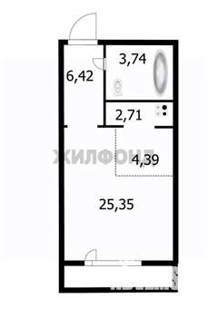1-к квартира, вторичка, 38м2, 7/18 этаж