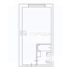 Студия квартира, вторичка, 16м2, 3/5 этаж