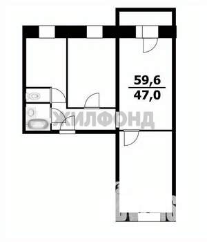 3-к квартира, вторичка, 60м2, 2/9 этаж