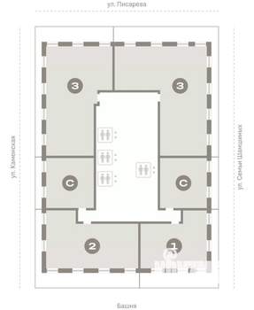 Студия квартира, вторичка, 46м2, 29/30 этаж