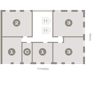 2-к квартира, вторичка, 78м2, 4/15 этаж
