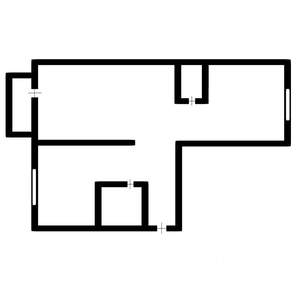 2-к квартира, вторичка, 45м2, 1/9 этаж