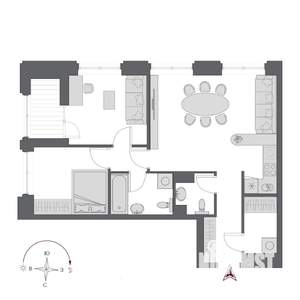 3-к квартира, строящийся дом, 69м2, 2/23 этаж