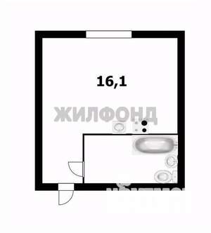 Студия квартира, вторичка, 16м2, 5/5 этаж