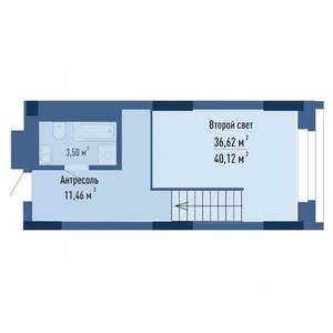 1-к квартира, вторичка, 40м2, 30/30 этаж