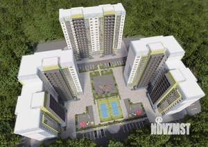 2-к квартира, строящийся дом, 62м2, 1/15 этаж