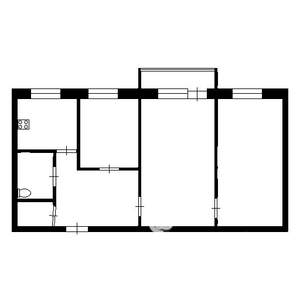 3-к квартира, вторичка, 62м2, 6/9 этаж