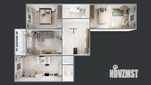 3-к квартира, вторичка, 88м2, 10/17 этаж