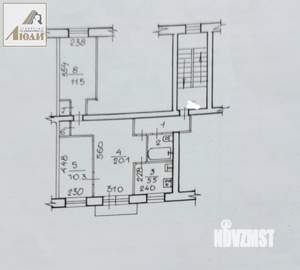 3-к квартира, вторичка, 57м2, 4/5 этаж