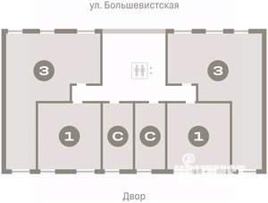 Студия квартира, вторичка, 24м2, 3/8 этаж