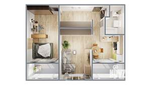 2-к квартира, вторичка, 61м2, 11/17 этаж