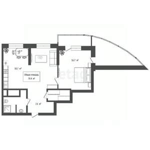 3-к квартира, вторичка, 78м2, 10/20 этаж