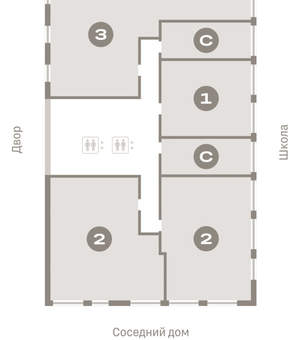 3-к квартира, вторичка, 108м2, 2/23 этаж