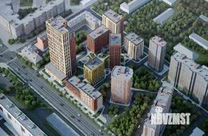 1-к квартира, строящийся дом, 33м2, 7/8 этаж