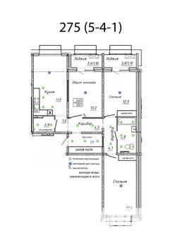 3-к квартира, вторичка, 90м2, 4/15 этаж